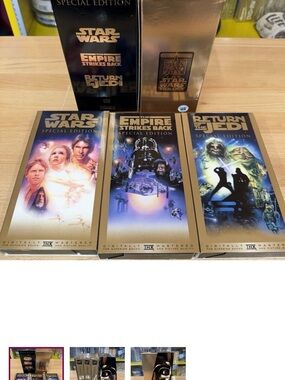 Star Wars Special Edition Trilogy VHS Set - Gold and Black Artwork
